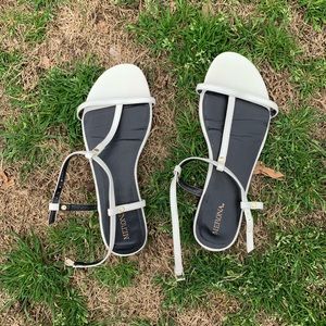 Target Merona white sandals